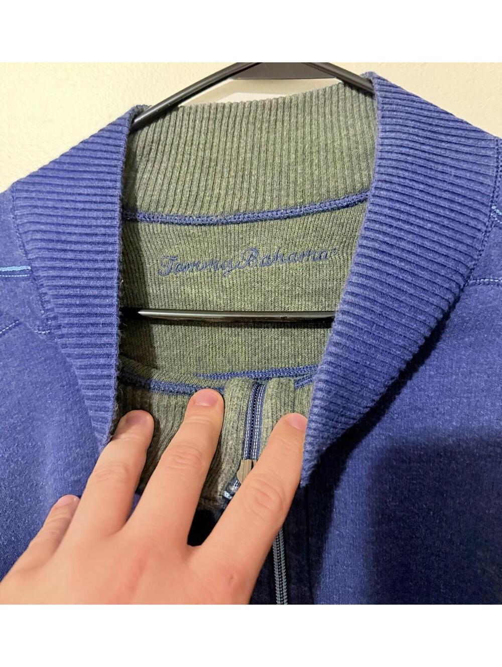 2XL - Men - Tommy Bahama Reversible Qzip Sweater - Picture 3 of 4